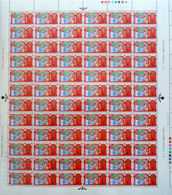 Great Britain 1969 Angel Xmas Christmas 4d PHOS. COMPLETE SHEET:120 Stamps GB - Feuilles, Planches  Et Multiples