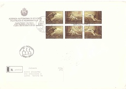 6 X 600 NATALE 1985 FDC - Cartas & Documentos