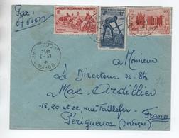 1954 - ENVELOPPE De BOFFA (GUINEE FRANCAISE / AOF) Pour PERIGUEUX (DORDOGNE) - Cartas & Documentos