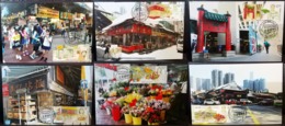 Hong Kong Shopping Streets (Fruit, Flower, Jade ...) 2017 Hong Kong Maximum Card MC Set (Pictorial Postmark) (6 Cards) - Maximumkarten