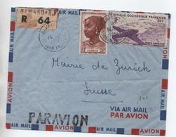 1951 - ENVELOPPE PAR AVION RECOMMANDEE De BAMAKO (SOUDAN FRANCAISE / AOF) - Storia Postale