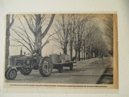 New Hampshire USA -  Tracteur Culture Sirop D'érable (Mapple Juice Culture Farmall Tractor)  - Coupure De Presse De 1950 - Tracteurs