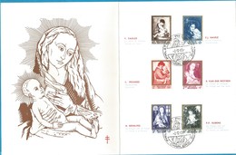 (E123) BELGIQUE - N° 198 à 1203 FDC - "La Mère Et L'Enfant" - Memling, Permeke, Rubers, Van Der Wijden, Navez, Paulus, - 1961-1970