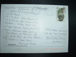 CP Pour La FRANCE TP FAIENCE ANCIENNE 1,90 OBL.MEC.21 06 00 TEL AVIV - Storia Postale