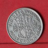 GREAT BRITAIN 1/2 CROWN 1946 - ***SILVER***   KM# 856 - (Nº34317) - K. 1/2 Crown