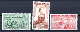 1942 - INDOCINA FR. - Mi  263/265 - LH -  (CW1822.40) - Poste Aérienne