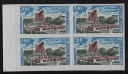 Cote D Ivoire - PA N°60 Non Dentele ** - Station Terrienne D Akakro - Bloc De 4 - Ivory Coast (1960-...)