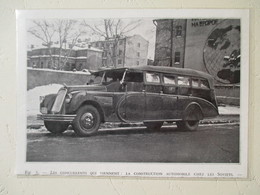 Autobus D'excursion Russe GORKI  - Usine Staline Moscou    - Coupure De Presse  De 1936 - Vrachtwagens