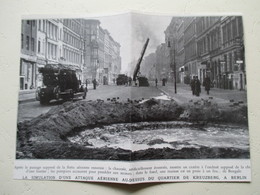 Berlin Kreuzberg  - Camion De Pompier Grande échelle - Exercise   - Coupure De Presse  De 1936 - Vrachtwagens