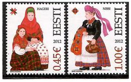 Estonia 2012 .Costumes 2012 (Hageri, Nissi). 2v: 0.45, 1.00. Michel # 729-30 - Estonia