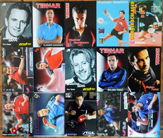 Lots De 15 Cartes Postales De Joueurs - Tennis Table Tischtennis Tavolo - Table Tennis