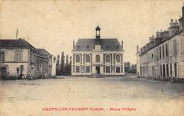 CPA 45 CHATILLON COLIGNY PLACE COLIGNY - Chatillon Coligny