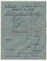 117me B.C.A. (Chasseurs Alpins) - 2 Enveloppes "Décompte De Solde" - Occupation En Autriche 1946 - Documents