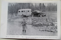 USA - Attelage Caravane Camping Pêche  "Les Joies Du Trailer"  Coupure De Presse D 'époque De 1937 - Wohnwagen