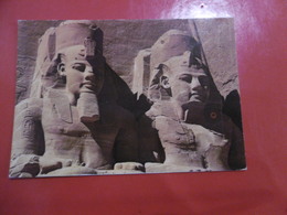 Abou Simbel Rock Temple Of Ramses II Partial View Of The Gigantic Statues - Abu Simbel