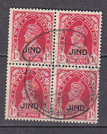 J3553 - BRITISH COLONIES JHIND N°123 BLOC - Jhind