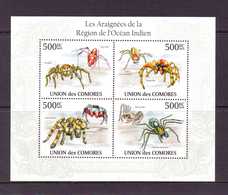 COMORES 2010 ARAIGNEES   YVERT N°1971/74  NEUF MNH** - Spiders