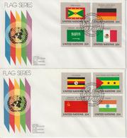 Nations Unies New York FDC 1985 Drapeaux 440-55 - FDC