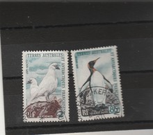 TAAF Yvert 13A + 17 Oblitérés - Oiseaux - Used Stamps