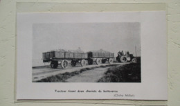 Sillery  (canada) Tracteur Avec Deux Remorques à Betteraves -  Coupure De Presse De 1913 - Tractores