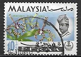 PERAK    -    Sultan  /  Fleur.  Oblitéré . - Perak