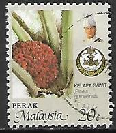 PERAK    -    Sultan  /  Fruit  /   Fleur.  Oblitéré . - Perak