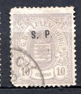 LUXEMBOURG - 1881-82 - N° 39 - 10 C. Gris-violet - (Surchargé : S. P.) - Officials