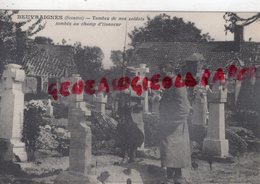 80 -BEUVRAIGNES- TOMBE DE NOS SOLDATS TOMBES AU CHAMP D' HONNEUR   - SOMME - Beuvraignes