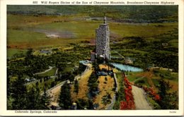 Colorado Colorado Springs Will Rogers Shrine Of The Sun On Cheyenne Mountain 1947 - Colorado Springs