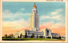 Nebraska Lincoln State Capitol Building Curteich - Lincoln