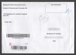 2019 Envelope Letter AR Avis De Reception Registered Label - Official Goverment Letter - Briefe U. Dokumente