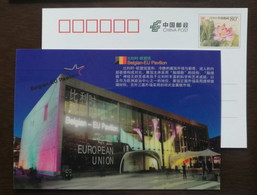 Belgian-EU Pavilion Architecture,European Union,China 2010 Expo 2010 Shanghai World Exposition Advert Pre-stamped Card - 2010 – Shanghai (China)