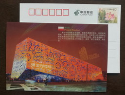 Poland Pavilion Architecture,China 2010 Expo 2010 Shanghai World Exposition Advertising Pre-stamped Card - 2010 – Shanghai (China)