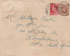 Great Britain Cover South Africa - 1936 - King George V KGV Edward VIII KEVIII THURSO Scotland - Briefe U. Dokumente