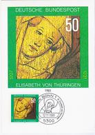 Germany Deutschland 1981 Maximum Card, Hl. Elisabeth Von Thuringen, Princess Of The Kingdom Of Hungary, Canceled In Bonn - 1981-2000