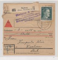 SLOVENIA,GERMANY WW II,MARIBOR MARBURG 1944 Parcel Card - Slovenia