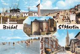 BREHAL-SAINT-MARTIN - Colonie De Vacances - La Plage - Château De Chanteloup - Le Bourg, Rue Principale - Brehal