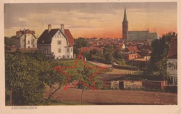 Ansichtskarte Aschersleben Ortsansicht Lk Salzlandkreis Farbig 1916 - Aschersleben