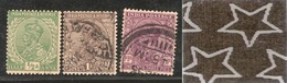 India 3 Diff KG V ½A 1A & 1A3p ERROR WMK - Multi Star Inverted Used As Scan # 950 - Variétés Et Curiosités