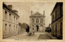 N°6251 T -cpa Exmès -la Mairie Et Le Monument Aux Morts- - Exmes