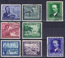 DO 15675 DUITSE RIJK GESTEMPELD MICHEL NRS 760/61 + 888/893 ZIE SCAN - Used Stamps