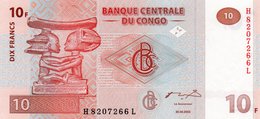 CONGO DEMOCRATIC REPUBLIC 10 FRANCS 2003 P-93a  UNC - Repubblica Democratica Del Congo & Zaire