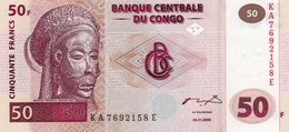 CONGO DEMOCRATIC REPUBLIC 50 FRANCS 2000 P-91A  UNC - République Démocratique Du Congo & Zaïre