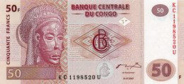 CONGO DEMOCRATIC REPUBLIC 50 FRANCS 2007 P-97a  UNC - République Démocratique Du Congo & Zaïre