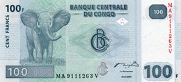 CONGO DEMOCRATIC REPUBLIC 100 FRANCS 2007 P-98a  UNC - Democratic Republic Of The Congo & Zaire