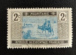 Mauritanie France 1913 MR 18 Crossing Desert Animaux Faune Bovins | Déserts | Mammifères | Paysages | Personnes - Used Stamps