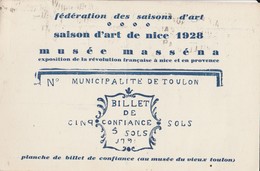 CPA 06 NICE MUSEE MASSENA SAISON D'ART 1928 EXPO REVOLUTION - Musées