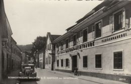 AK - GRESTEN - Ortspartie Mit Gasthof Und Fleischhauerei "Zur Weintraube" 1952 - Scheibbs