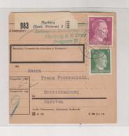 SLOVENIA,GERMANY WW II,MARIBOR MARBURG 1943 Parcel Card - Slovenia