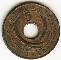 Afrique Orientale Britanique East Africa 5 Cents 1943 SA KM 25.2 - British Colony